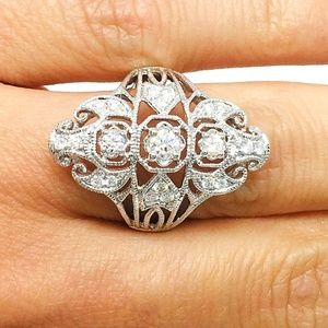 Daniel Waknine 18k White Gold Diamonds Ring